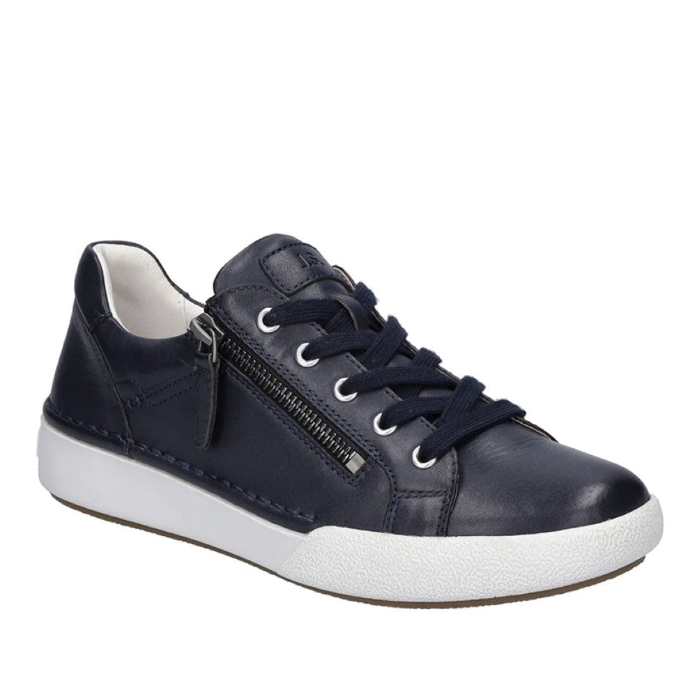 Josef Seibel Clair 03 Leather Trainer-INDIGO 69903