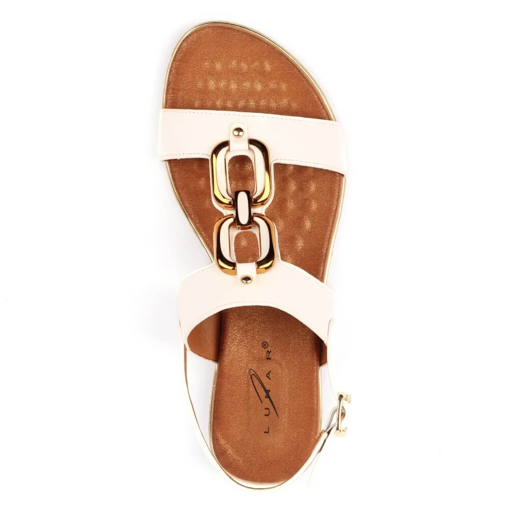 Lunar Darcy White Sandal