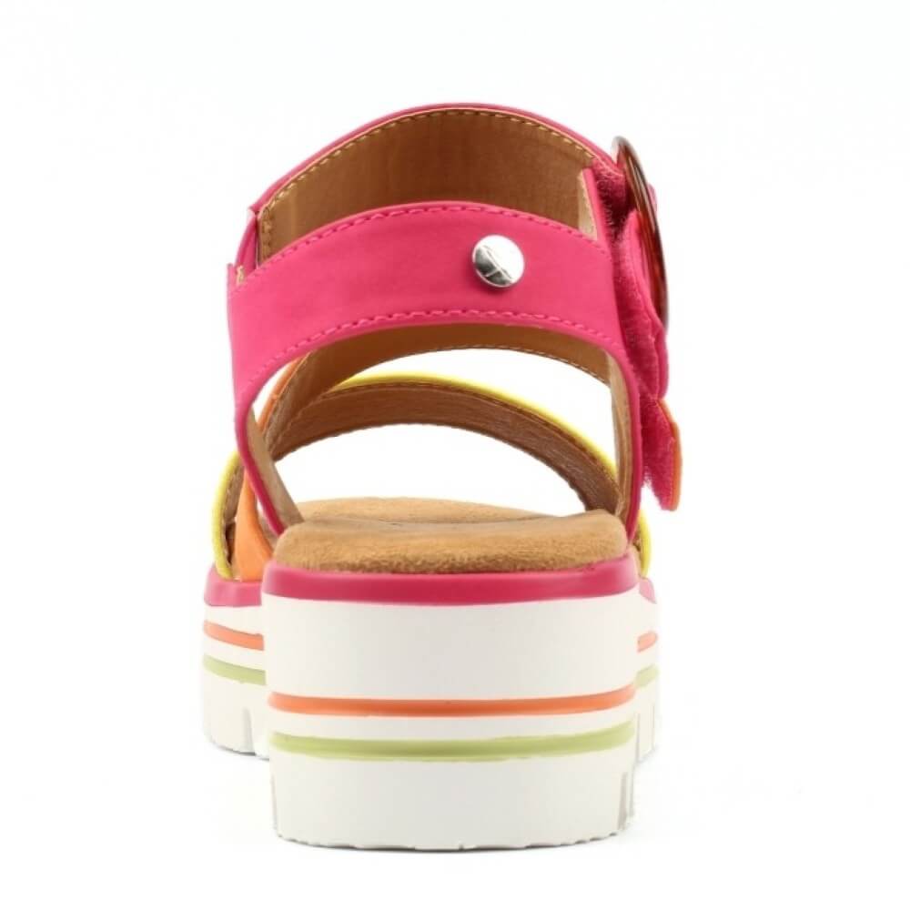 Lunar Issy Multicoloured sandal Fuchsia
