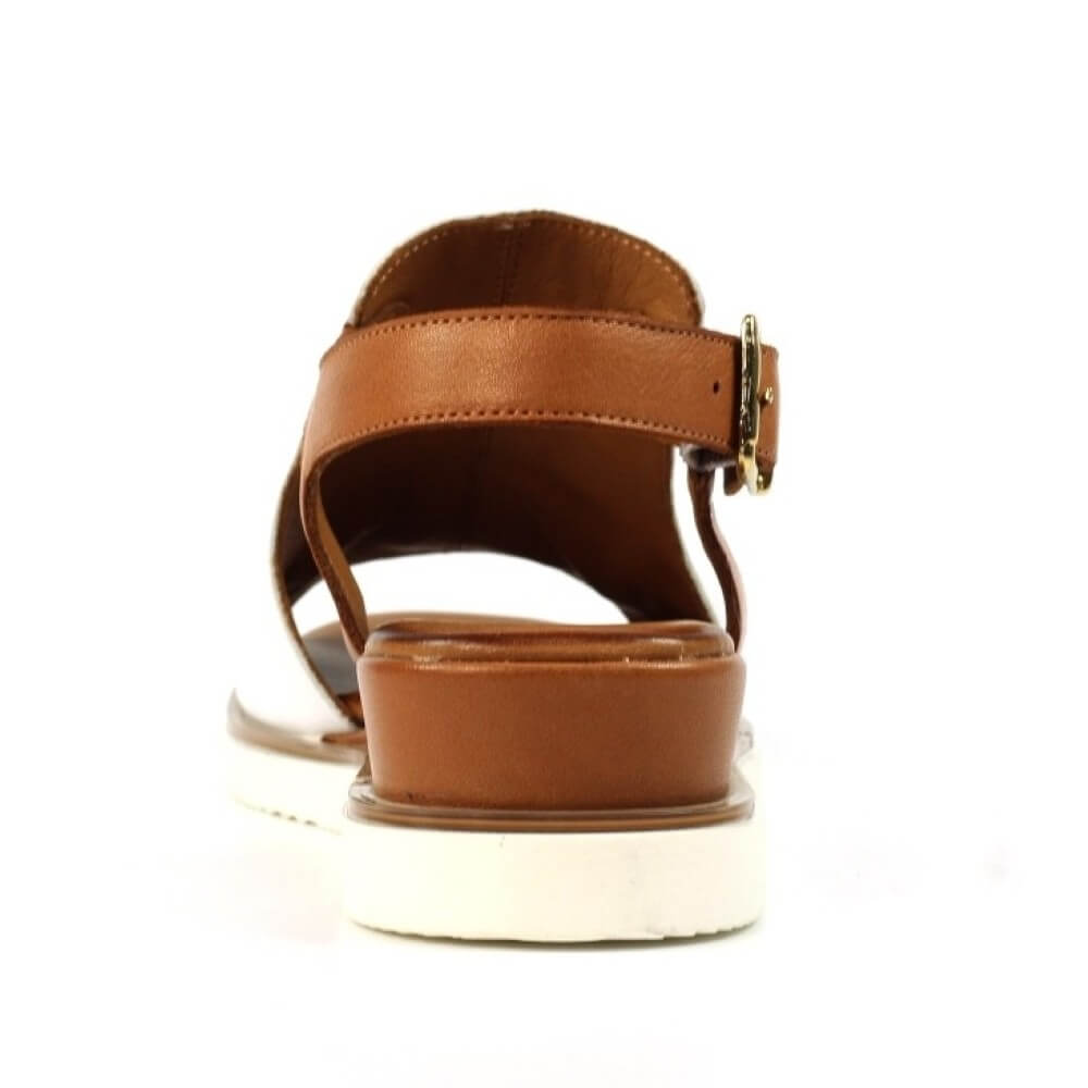 Lunar Steffi Leather Sandals-WHITE