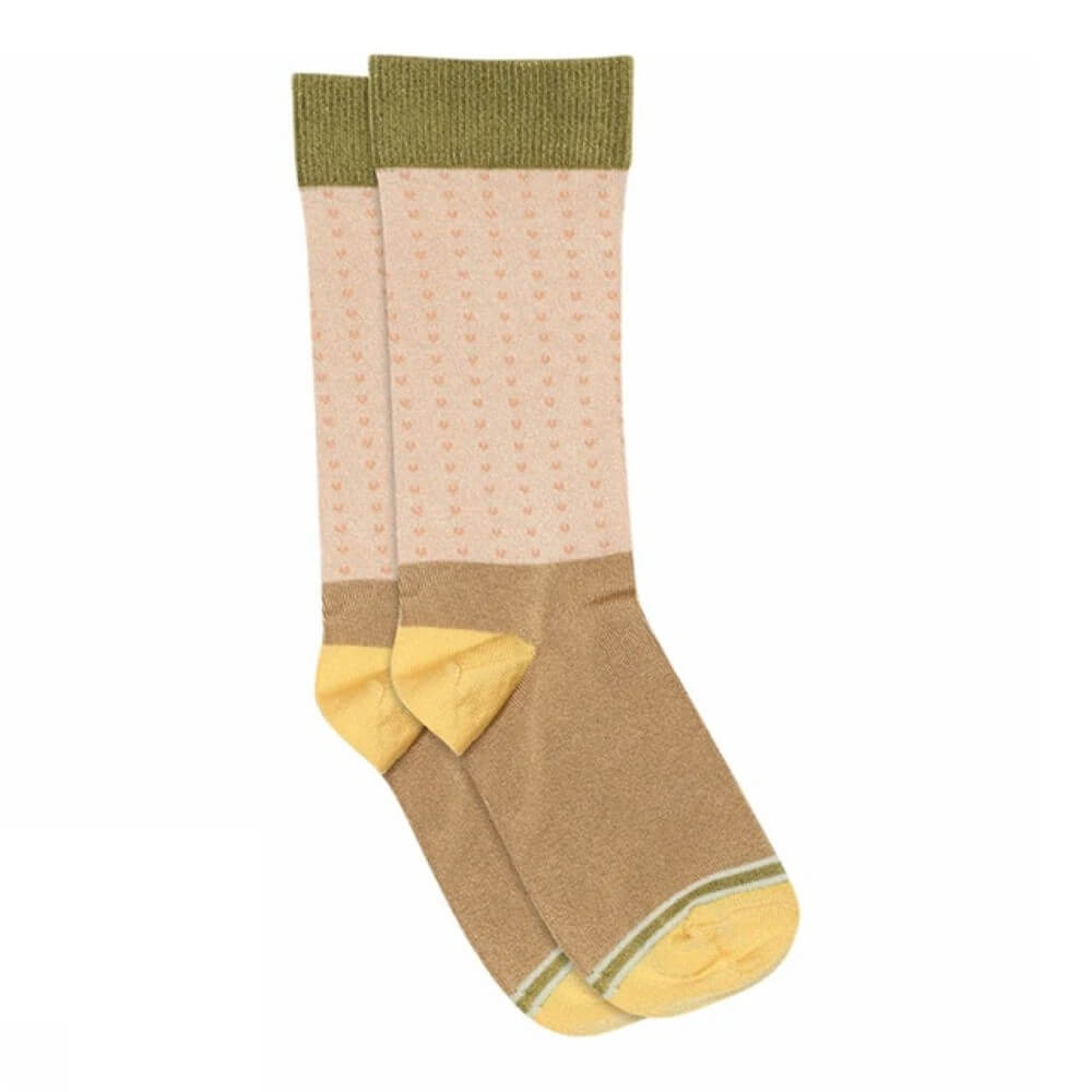 MP Denmark Celia Socks 12_79721 Maple Sugar Green