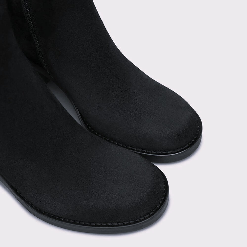 Marco Moreo Dubai Block Heel Ankle Boot A102 Black Suede