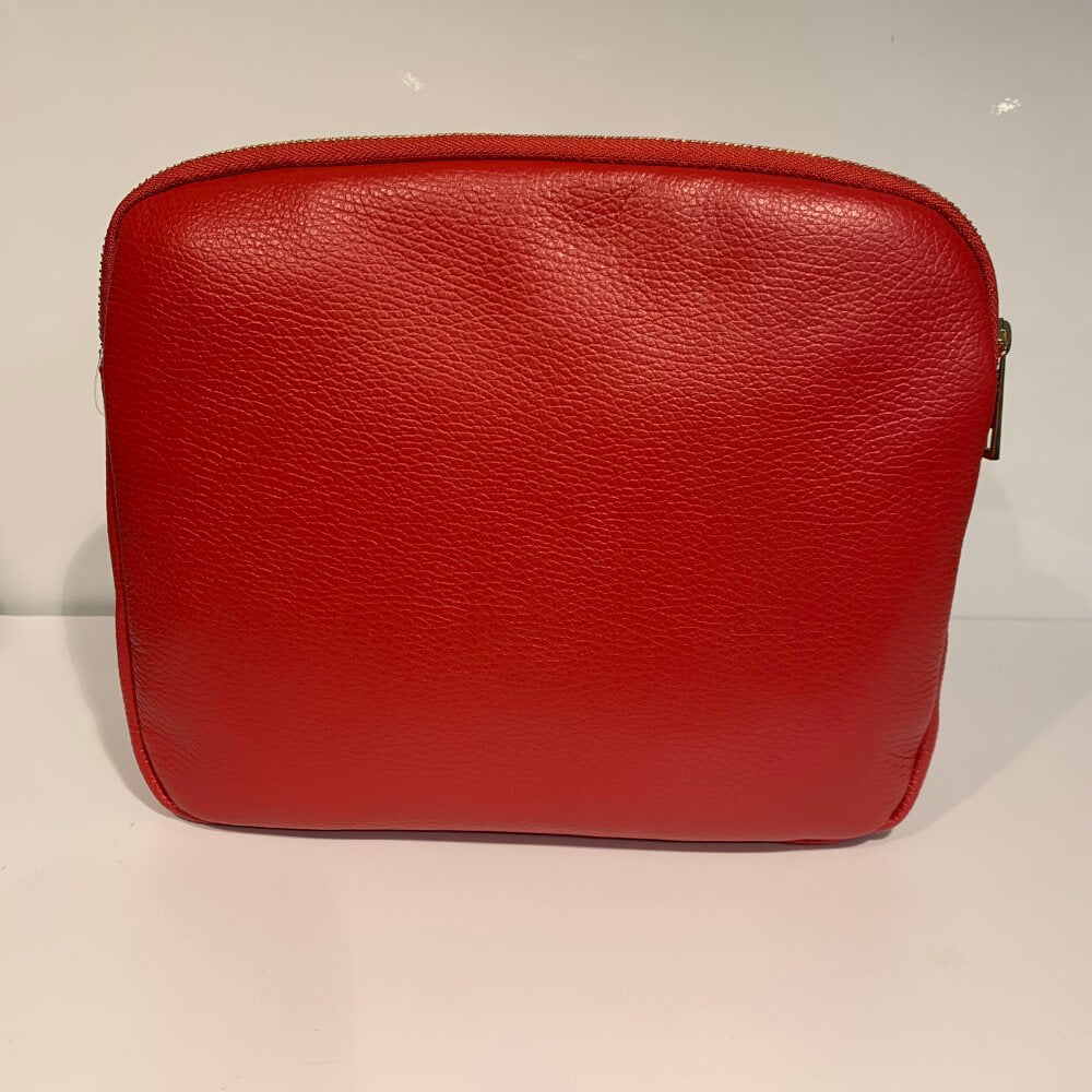 Red Leather Marco Moreo Crossbody Bag