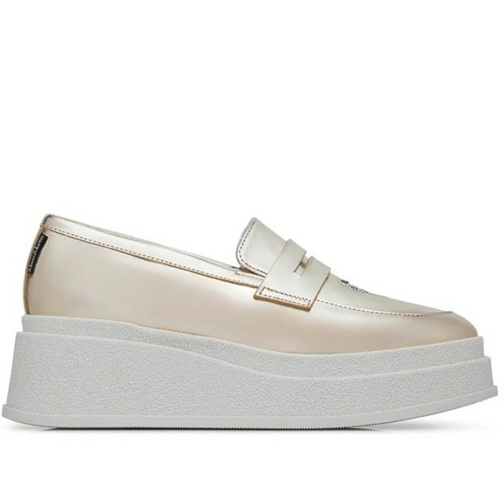 Marco Moreo Hailey Dublin Leather Chunky Loafer M692-GOLD