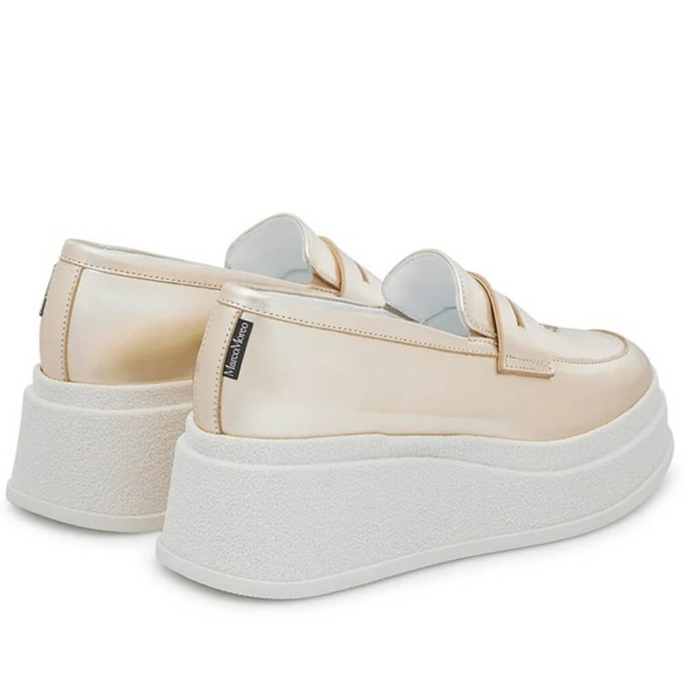 Marco Moreo Hailey Dublin Leather Chunky Loafer M692-GOLD