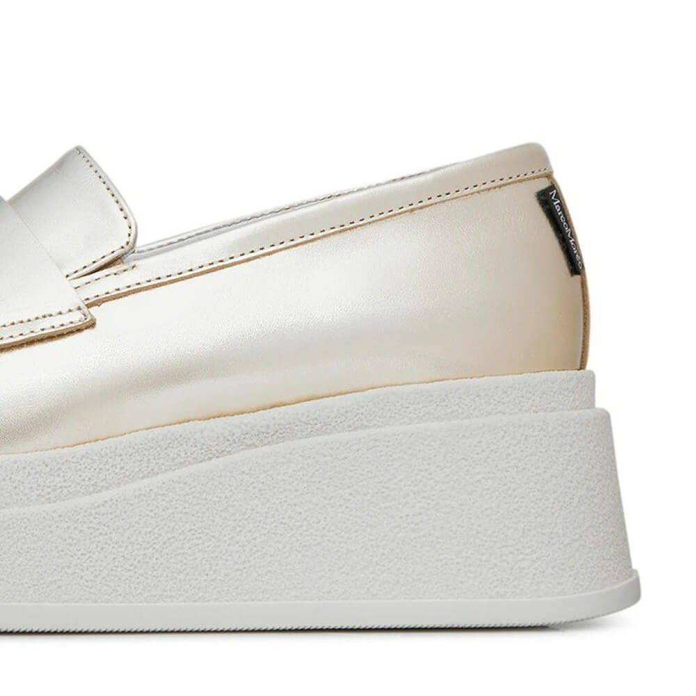 Marco Moreo Hailey Dublin Leather Chunky Loafer M692-GOLD