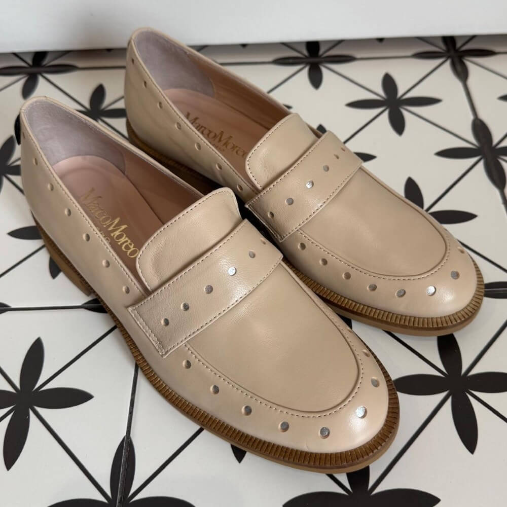 Marco Moreo Maura X705 Leather Loafer Beige