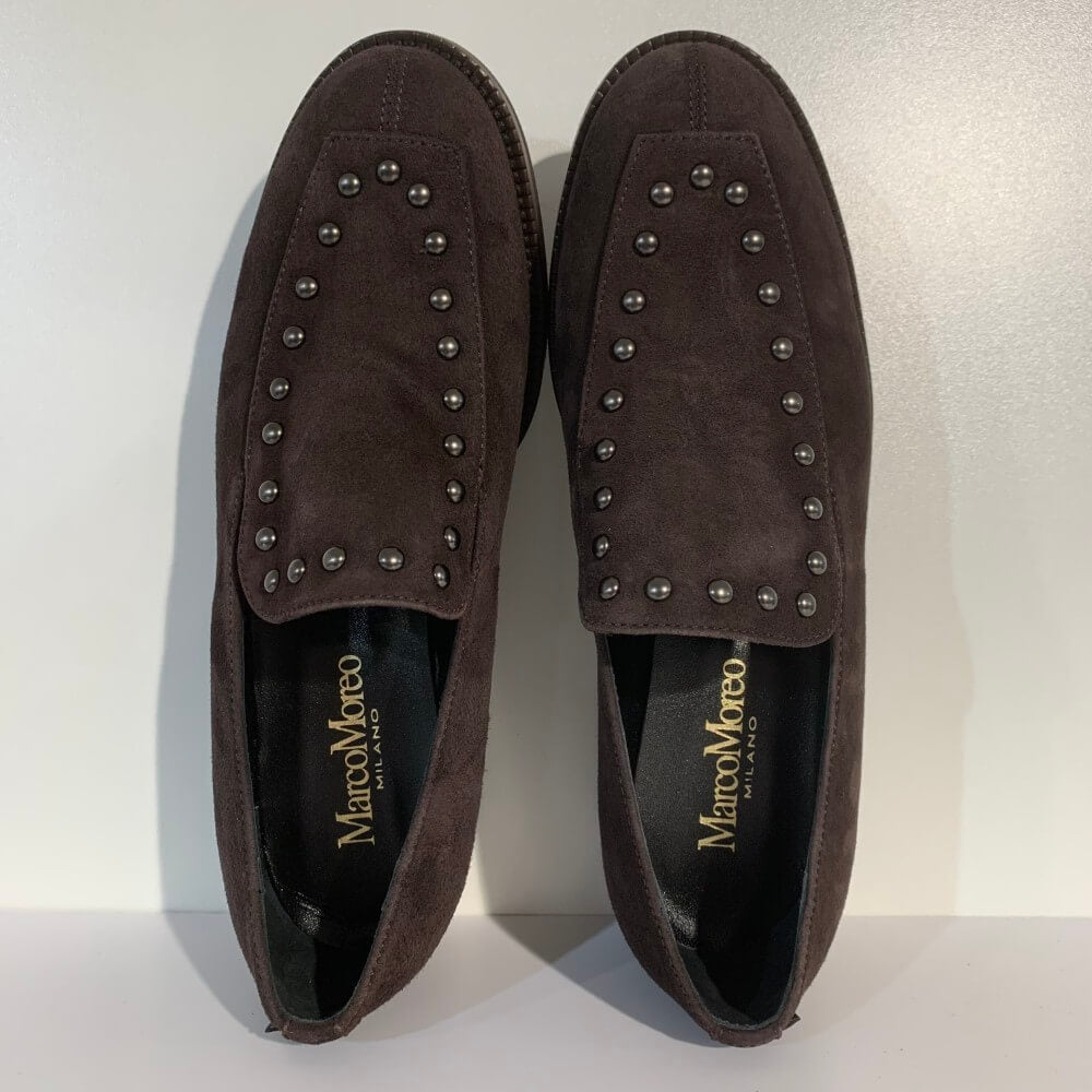 Marco Moreo Suede Loafer A070 Testa Di Moro Brown