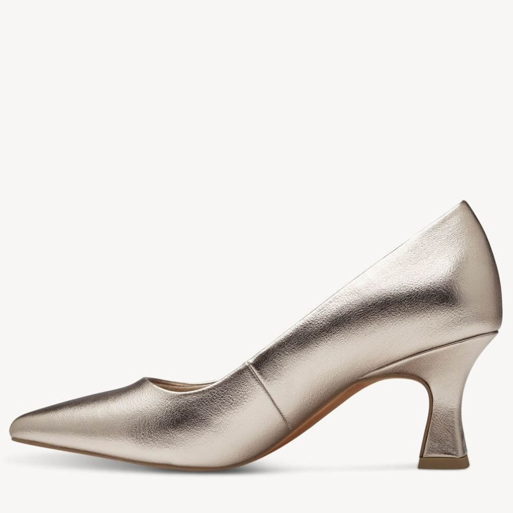 Marco Tozzi 2-22420 Court Shoe Metallic Gold