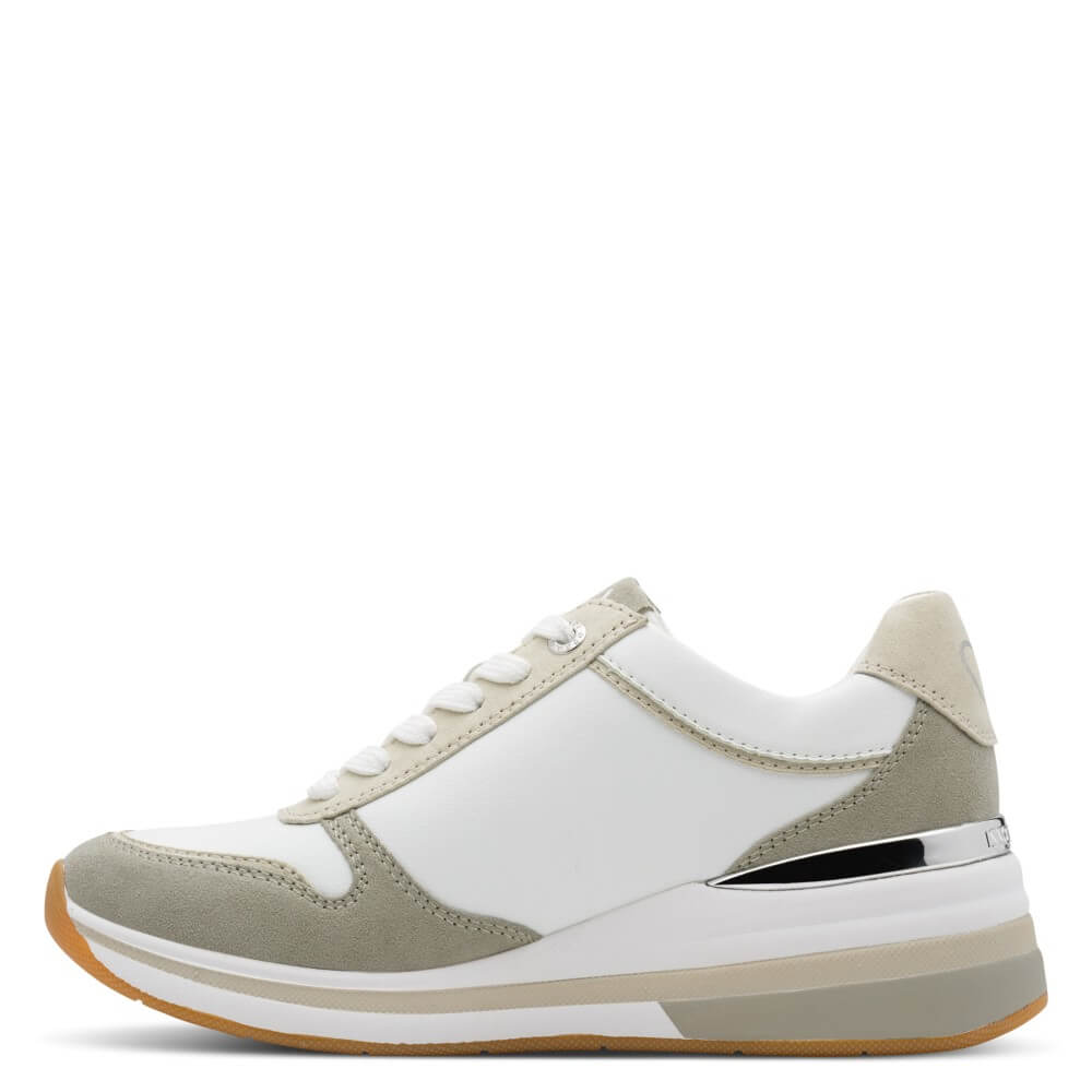 Marco Tozzi 2-23764 Wedge Trainer White Green