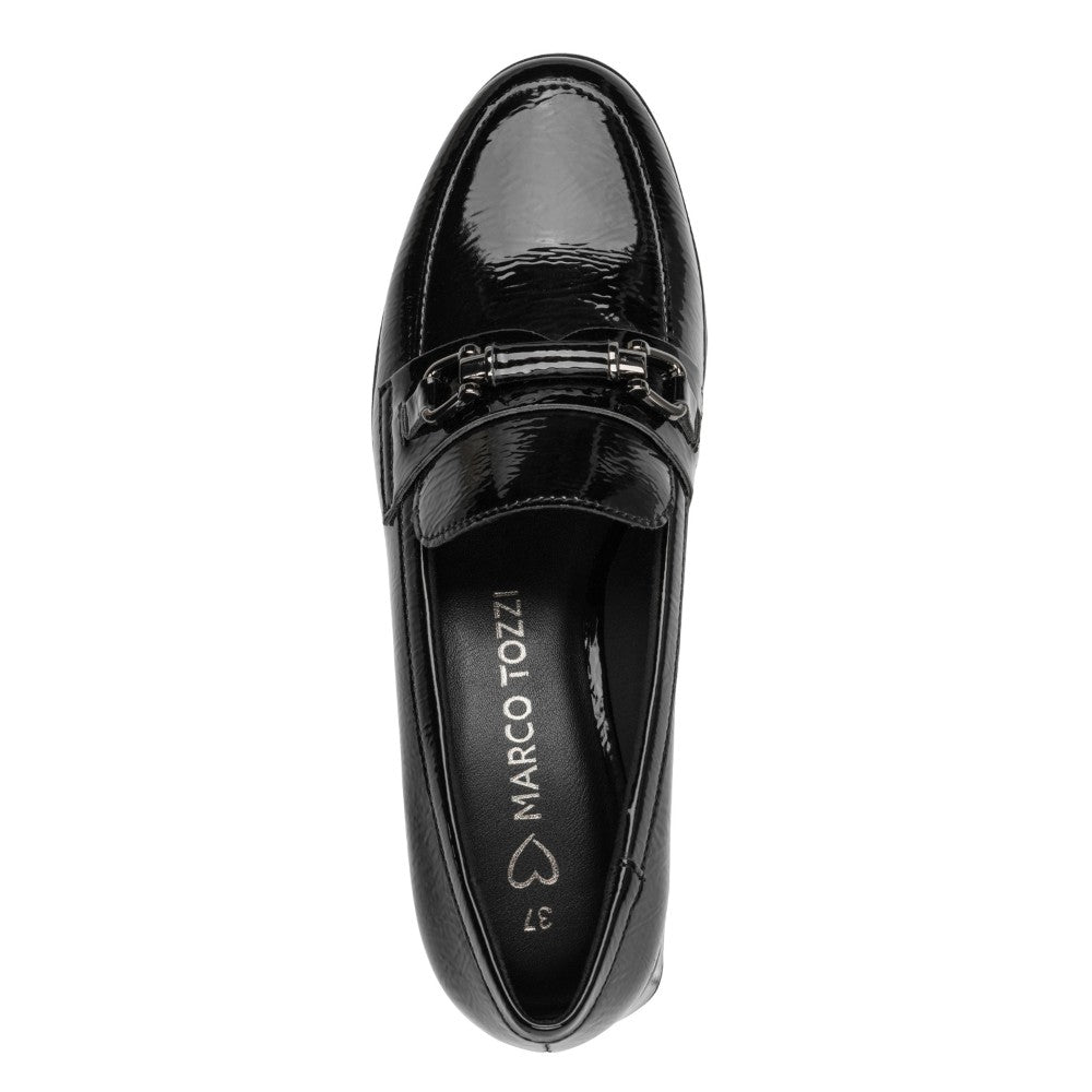 Marco Tozzi 2-24252 Vegan Black Patent Loafer