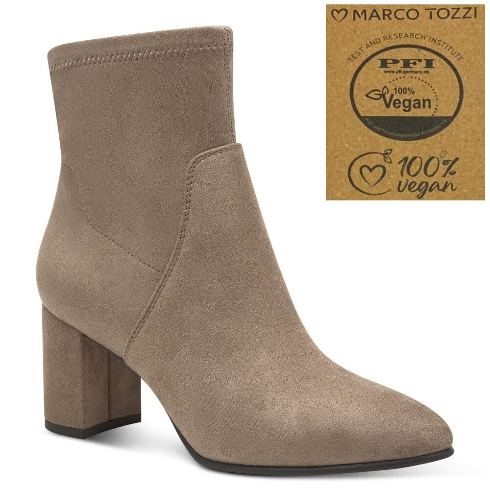Marco Tozzi 2-25369 Vegan Ankle Boot Stone