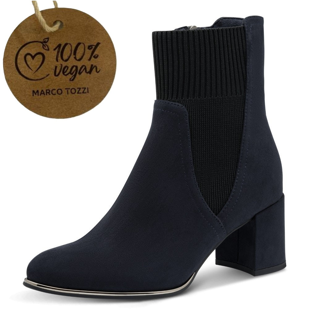 Marco Tozzi 2-25392 Vegan Sock Boot-NAVY