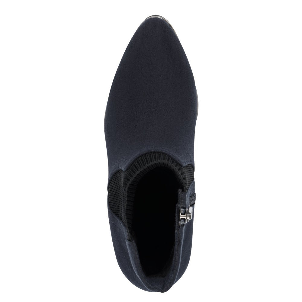 Marco Tozzi 2-25392 Vegan Sock Boot-NAVY