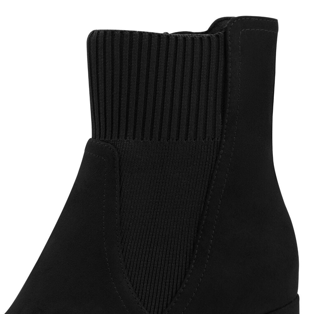 Marco Tozzi 2-25392 Vegan Black Sock Boot