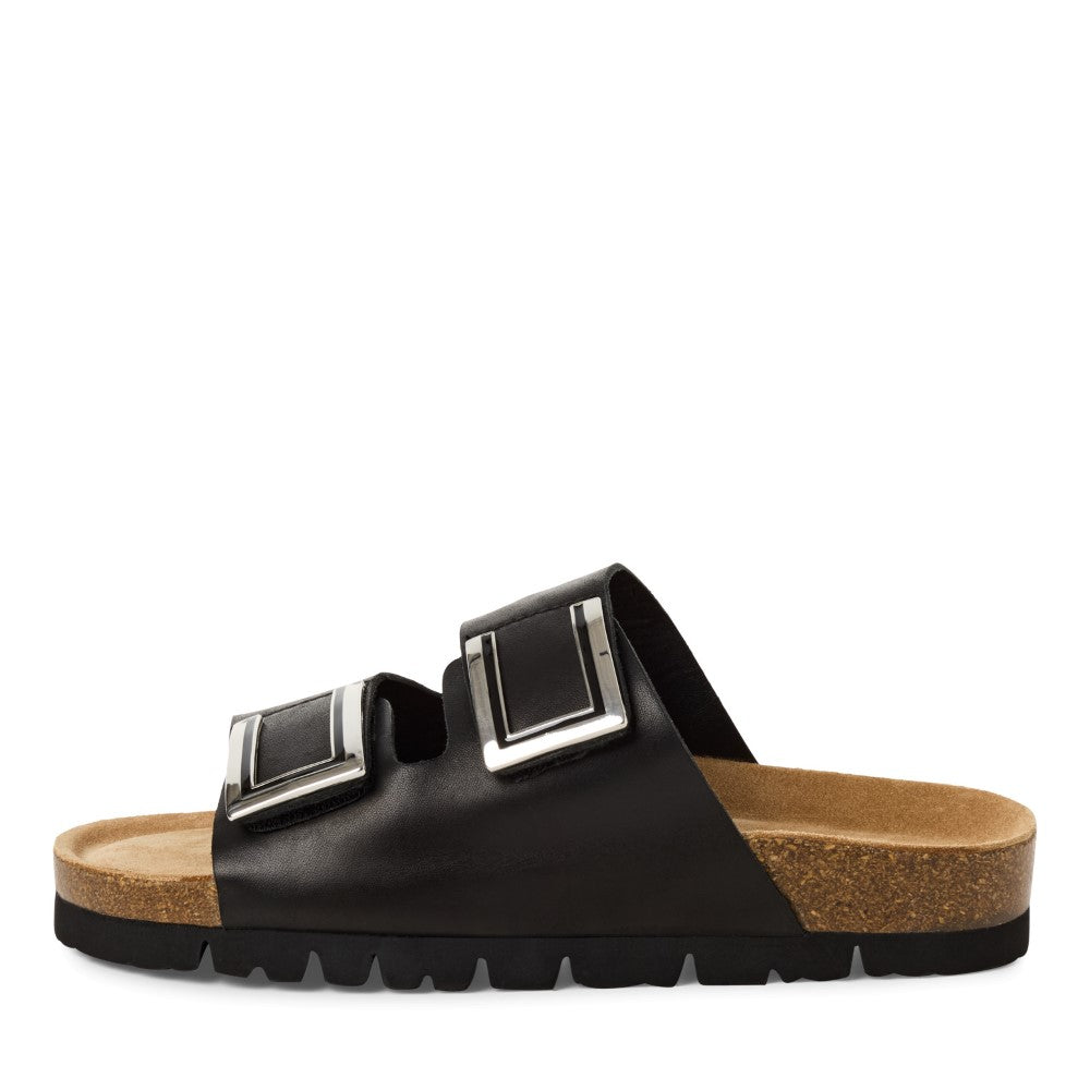 Marco Tozzi Leather Slider 2-27400-BLACK