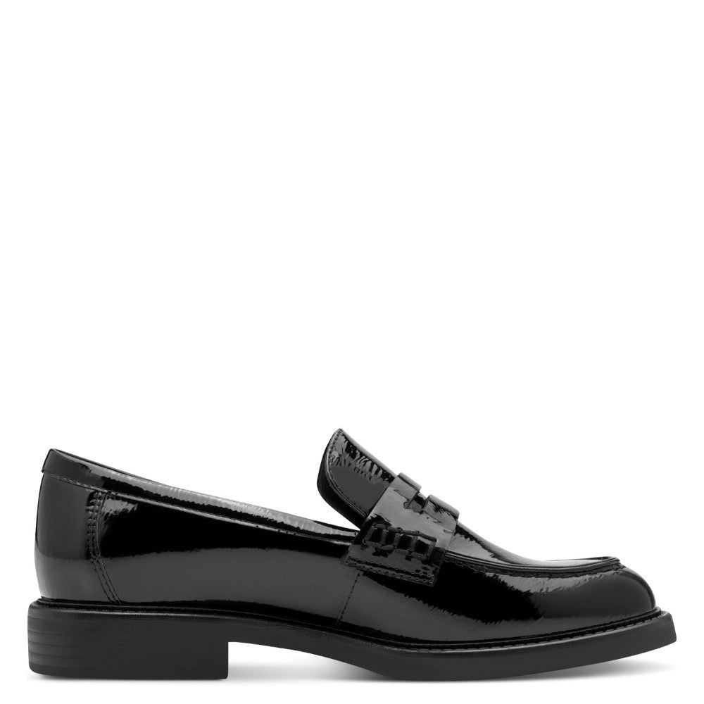 Marco Tozzi Patent Vegan Loafer 2-24308 Black