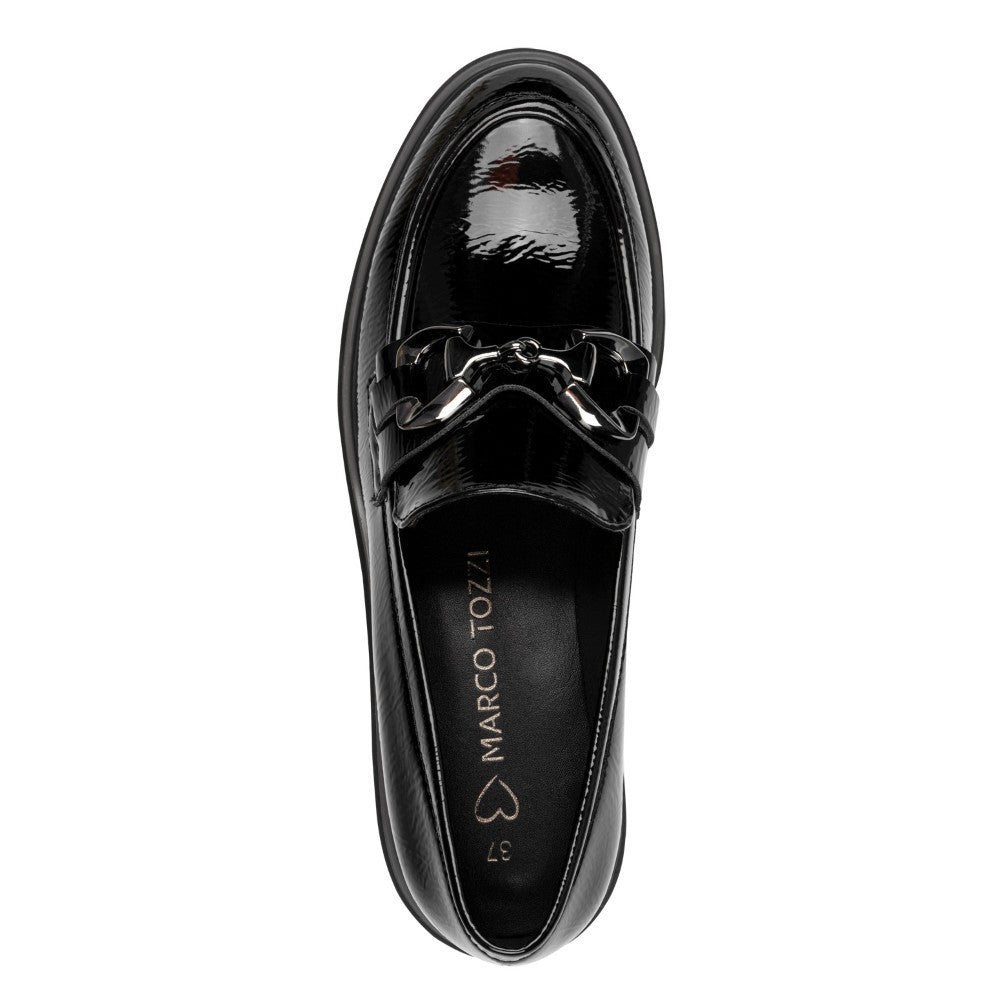 Marco Tozzi Vegan Patent Loafer 2-24700 Black