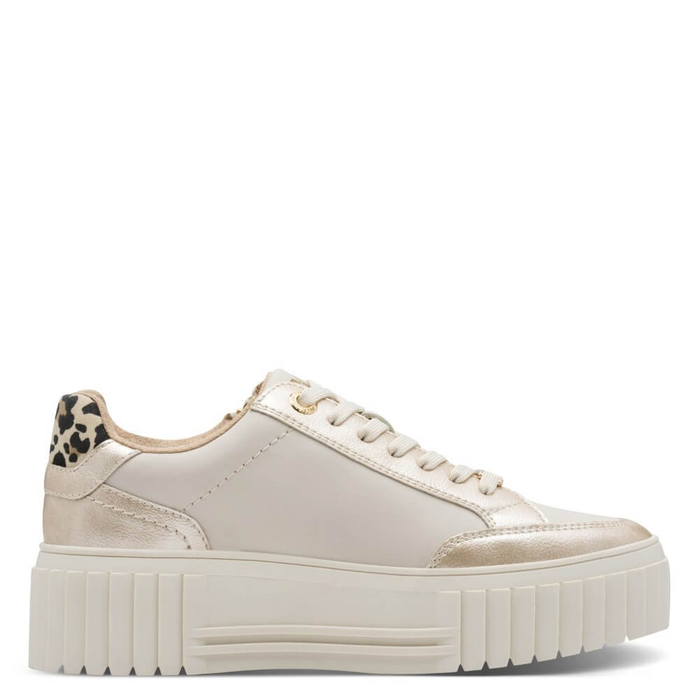 Marco Tozzi Vegan Platform Sneaker 2-23760-CREAM
