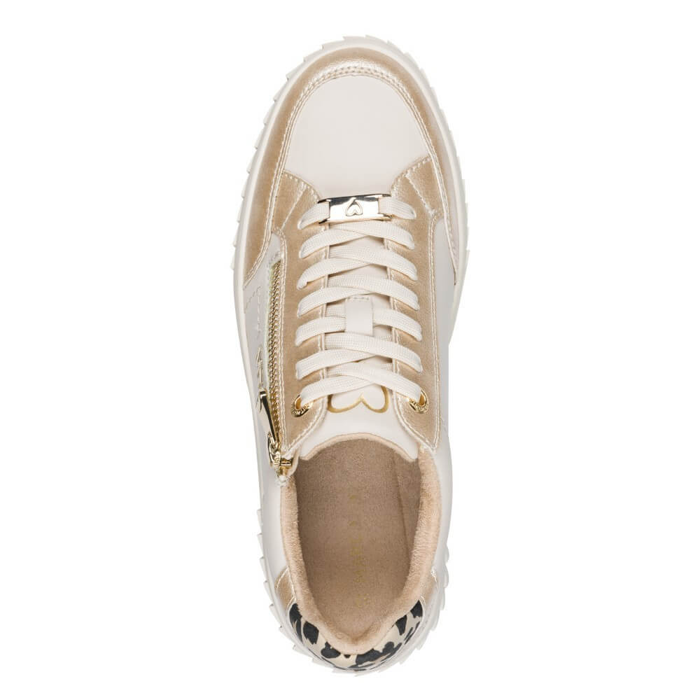 Marco Tozzi Vegan Platform Sneaker 2-23760-CREAM