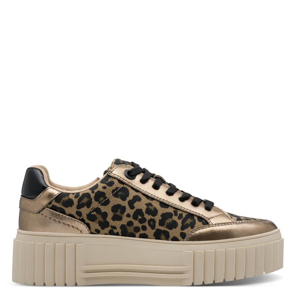 Marco Tozzi Vegan Platform Sneaker 2-23760-LEOPARD