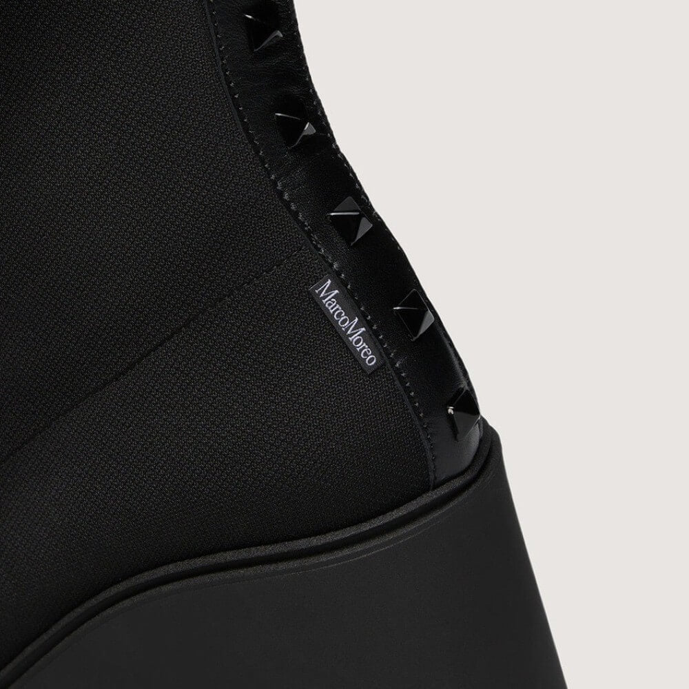 Marco Moreo A092 Maya Liege Stretch Wedge Ankle Boots