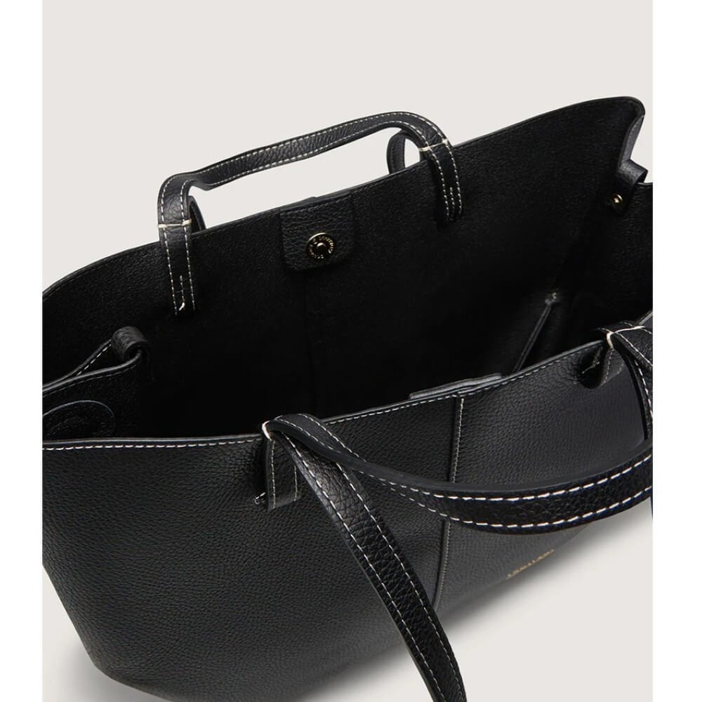Marco Moreo Bergman Leather Shopper Bag 1940 Black