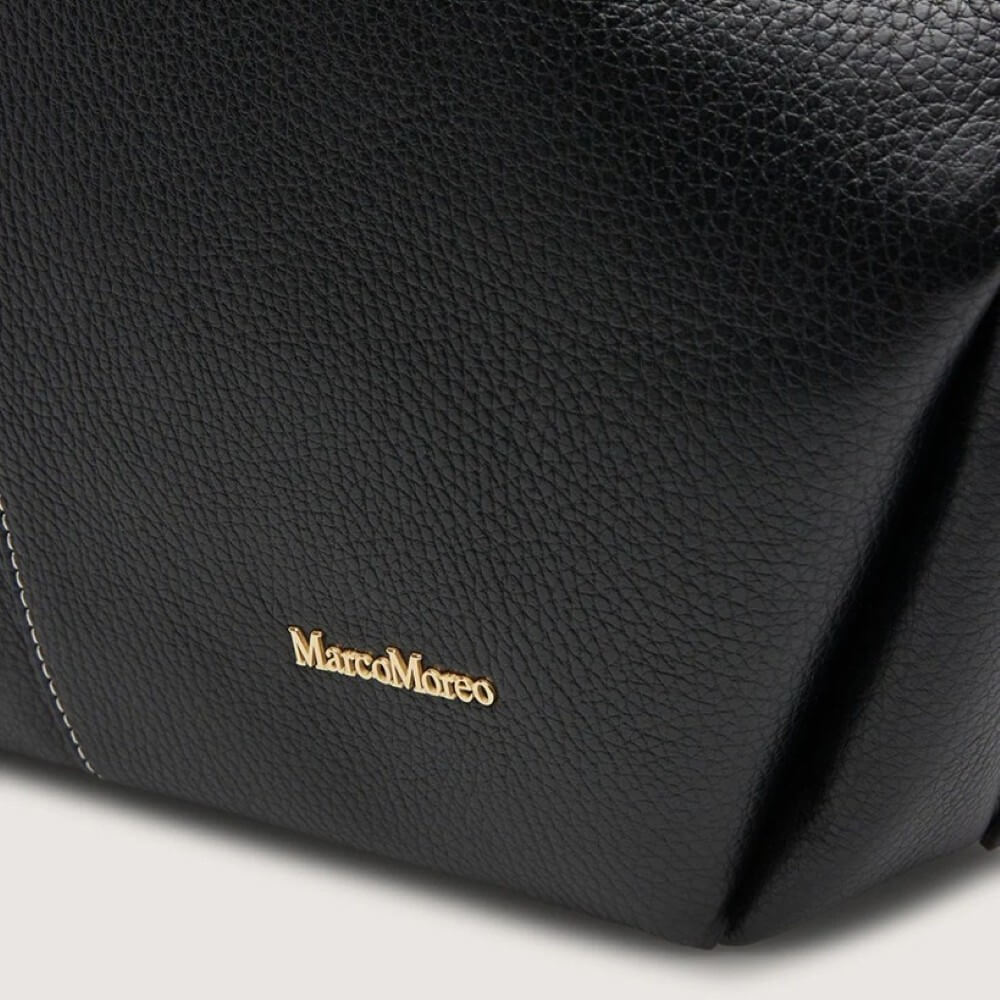 Marco Moreo Bergman Leather Shopper Bag 1940 Black