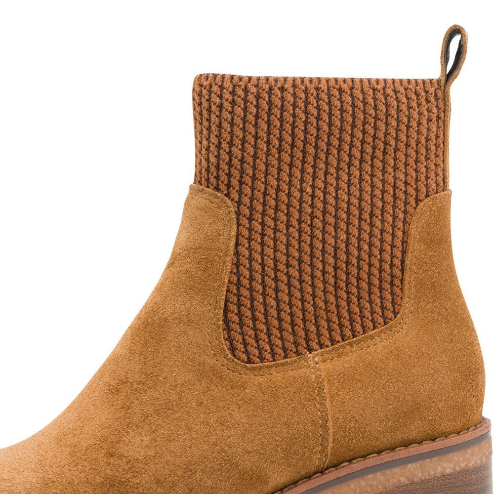 Marco Tozzi Leather Ankle Boot 2-25356 Cognac