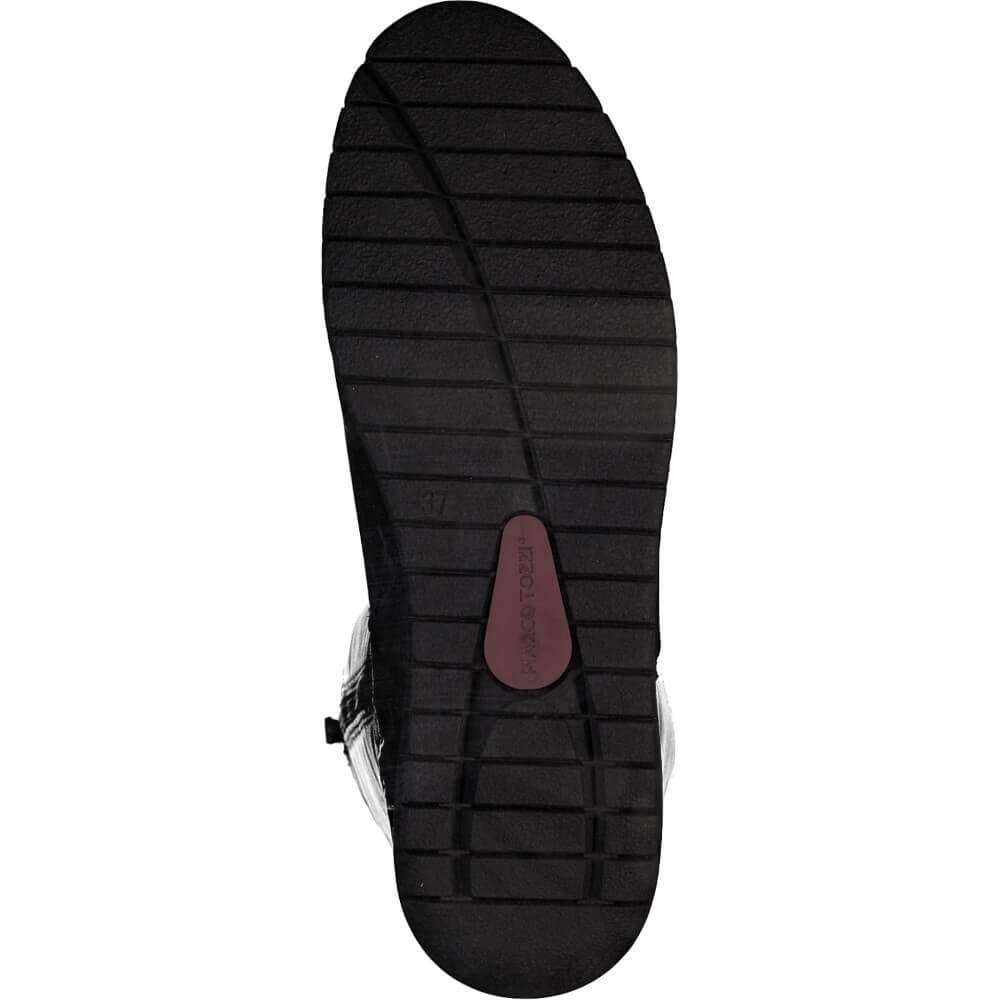 Marco Tozzi Leather Combi Knee High Boot 2-25614 BLACK