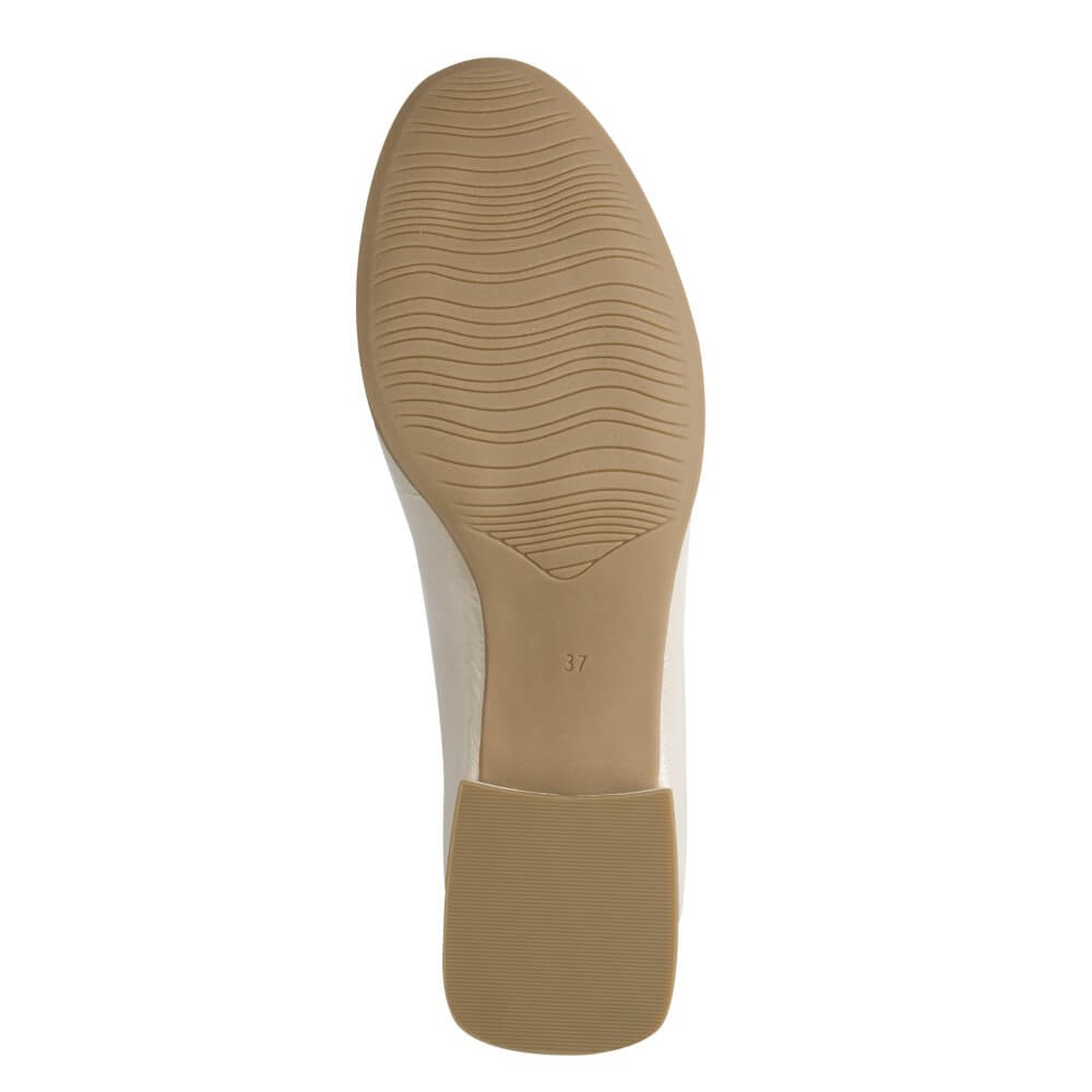 Marco Tozzi 2-24250 Cream Patent Vegan Loafer