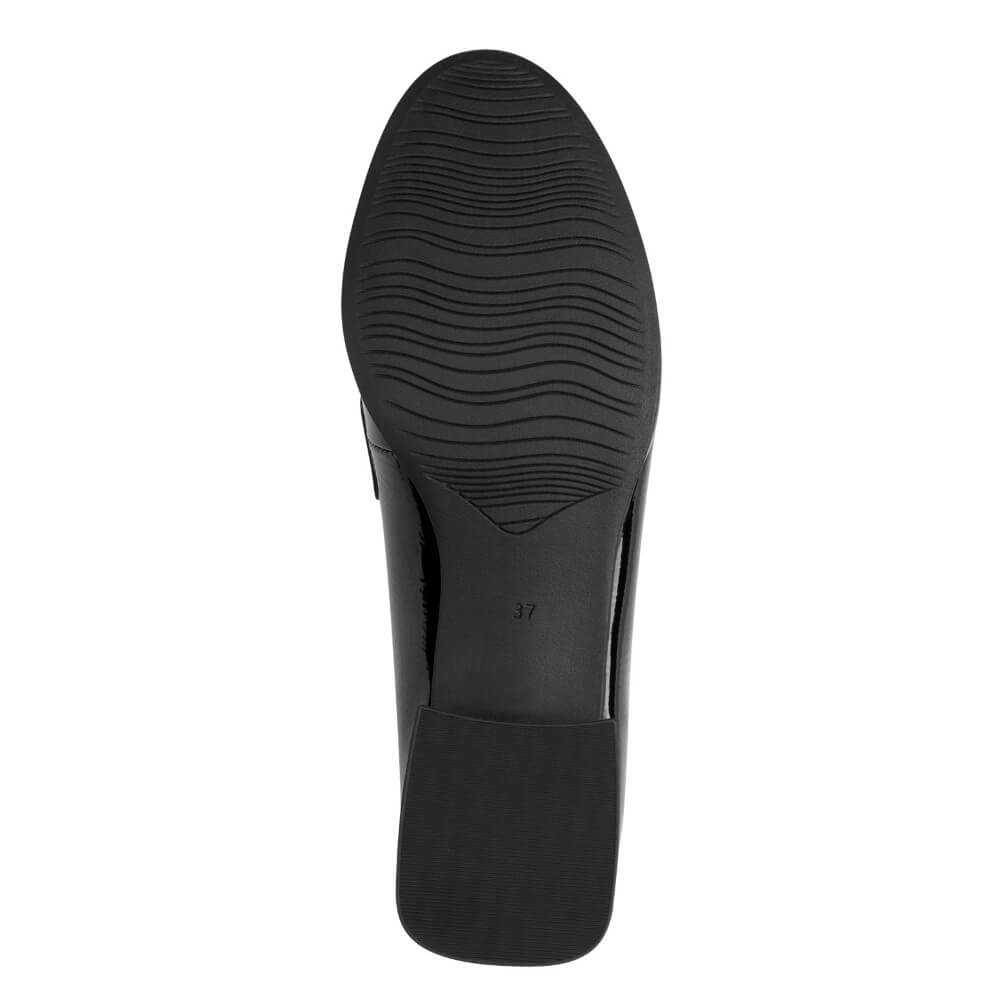 Marco Tozzi 2-24250 Patent Vegan Loafer Black