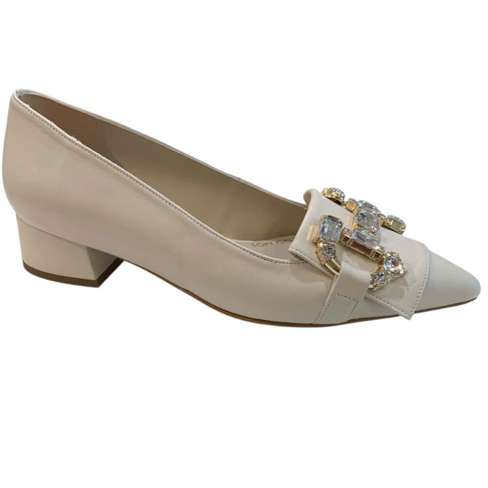 Marian Leather Pointed Pump 5802-CREAM