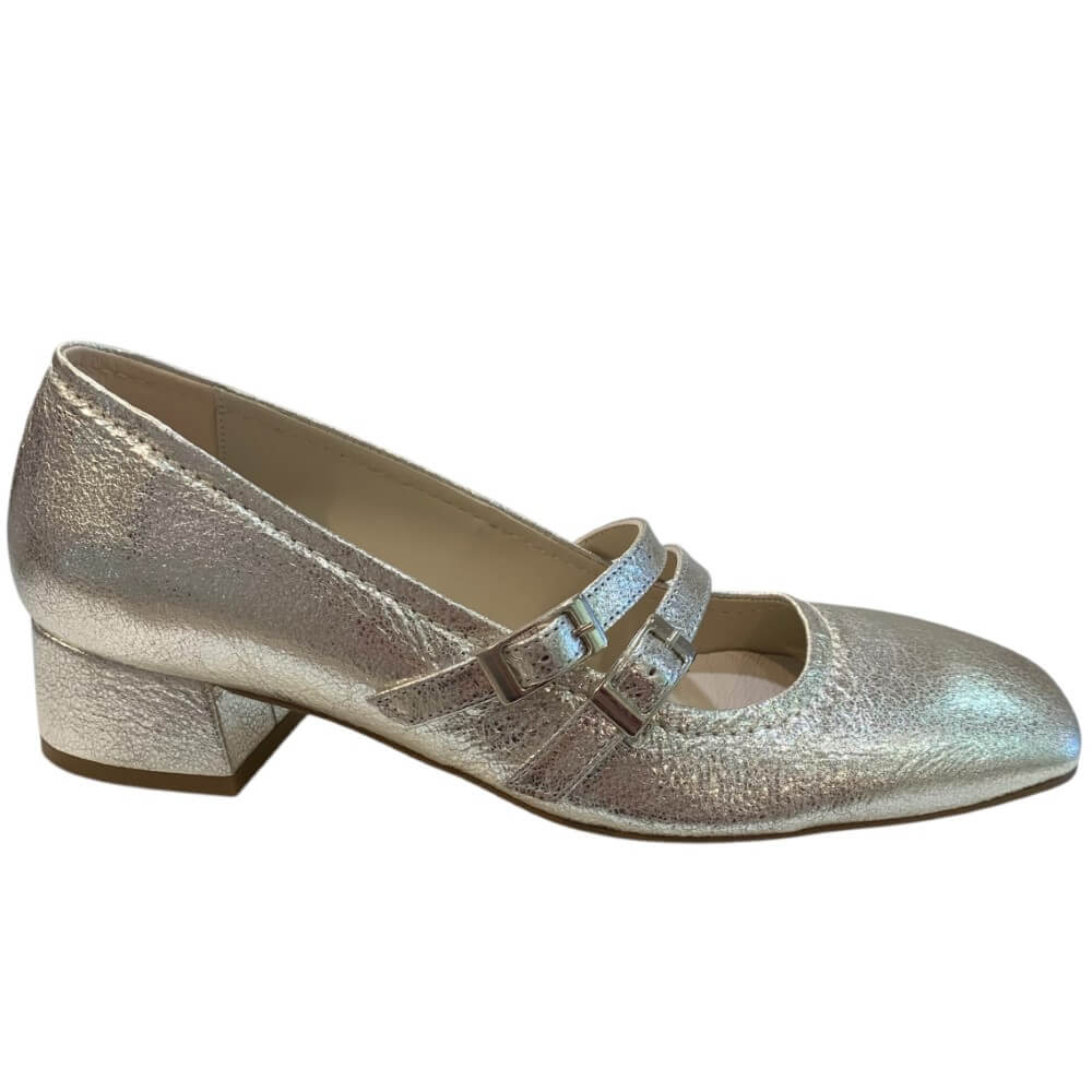 Marian Mary-Jane 8205 Silver Leather