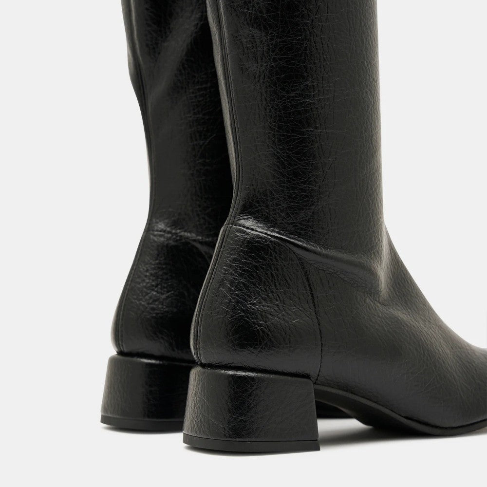 Miss Elastic 75349 Brigite Black Knee High Boot