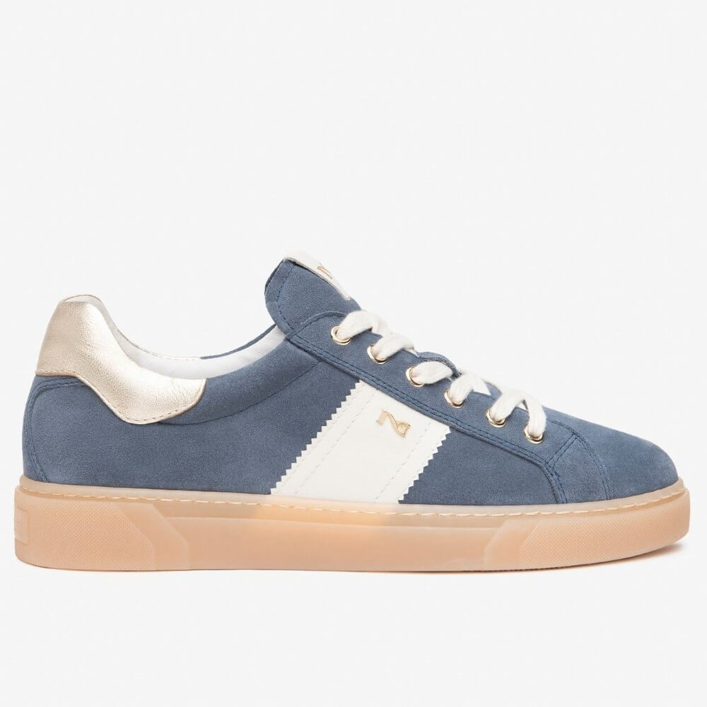 NeroGiardini E513004D Gum Sole Trainers Blue Suede