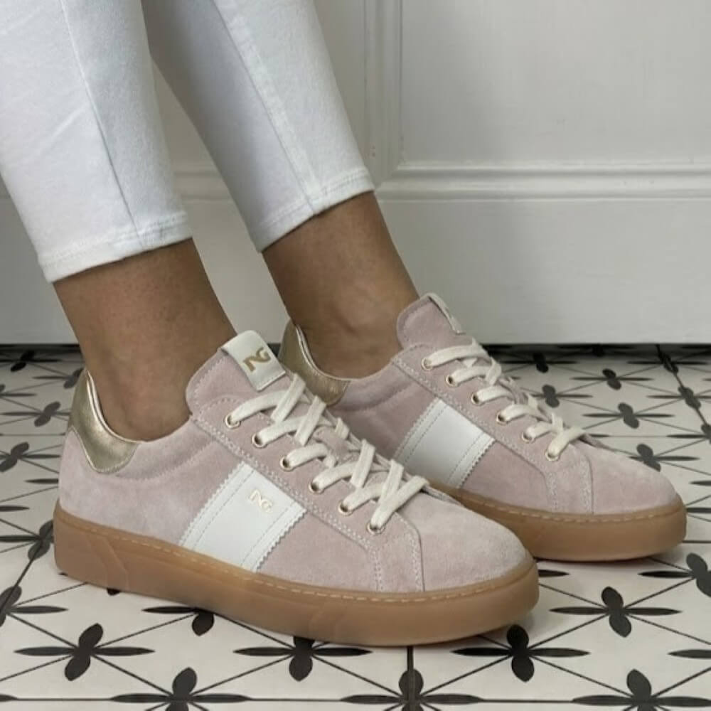 NeroGiardini E513005D Gum Sole Trainers Beige Suede