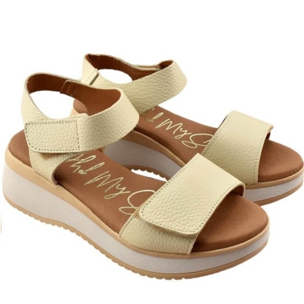 Oh! My Sandals 5660 Leather wedges
