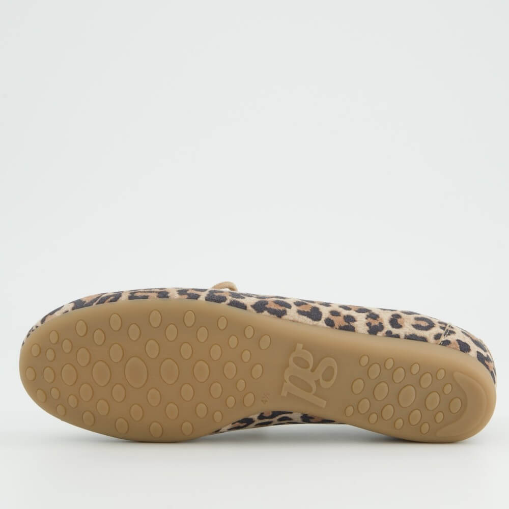 Paul Green 1136 Moccasin Boat Shoes Leopard Print
