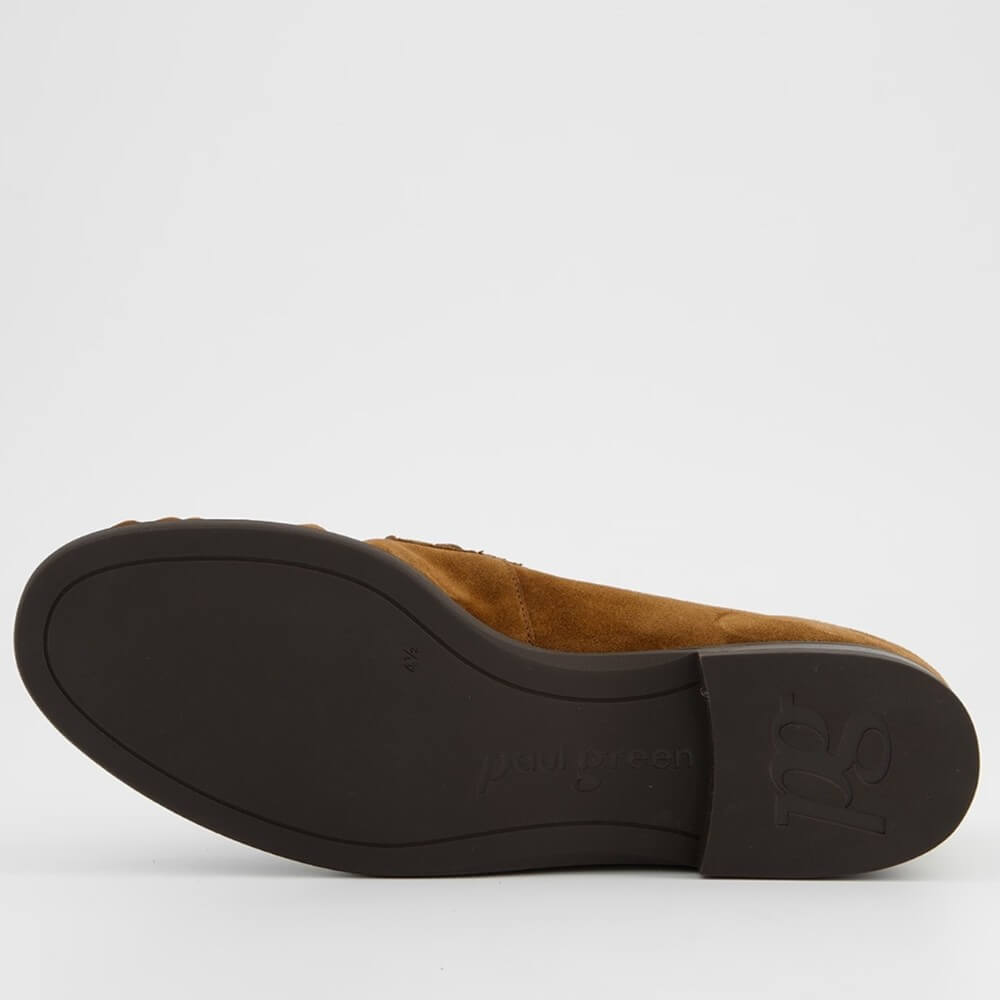 Brown shoe sole on a white background
