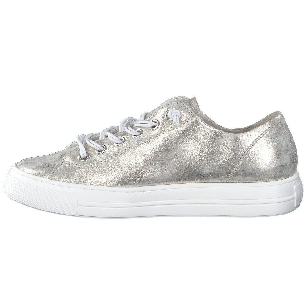 Paul Green 4081 Elastic Lace Sneaker Metallic Mineral
