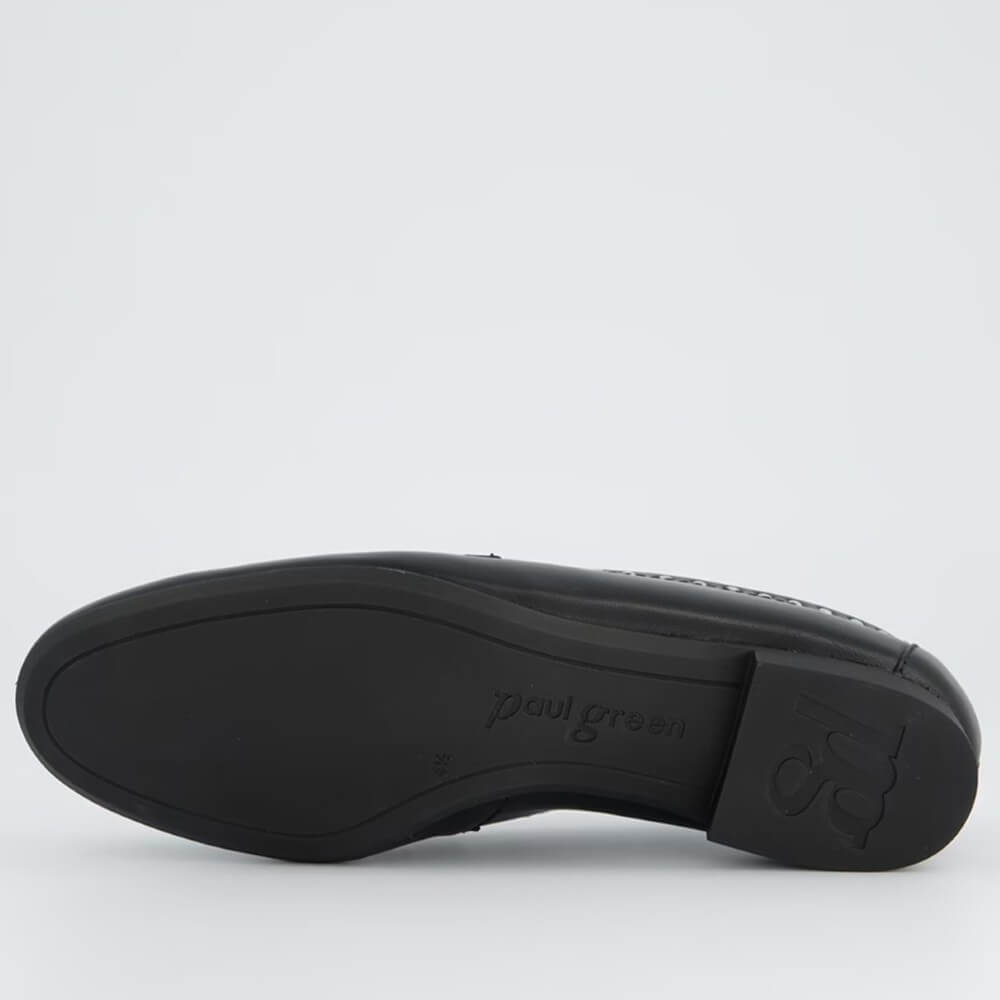 Paul Green Leather Loafer with studs 1137-BLACK