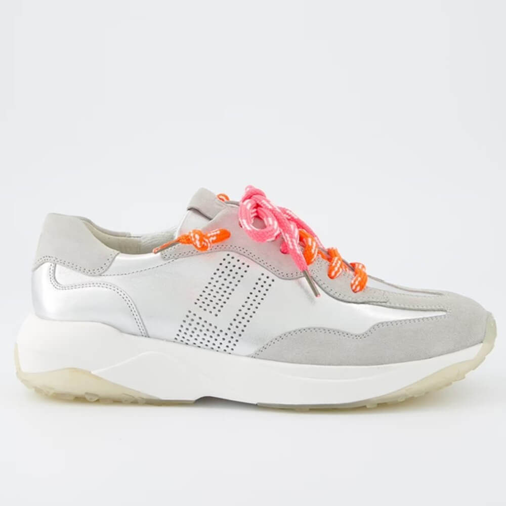 Paul Green Leather Trainer 5463-SILVER