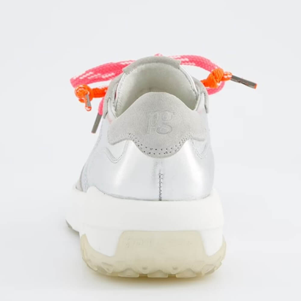 Paul Green Leather Trainer 5463-SILVER