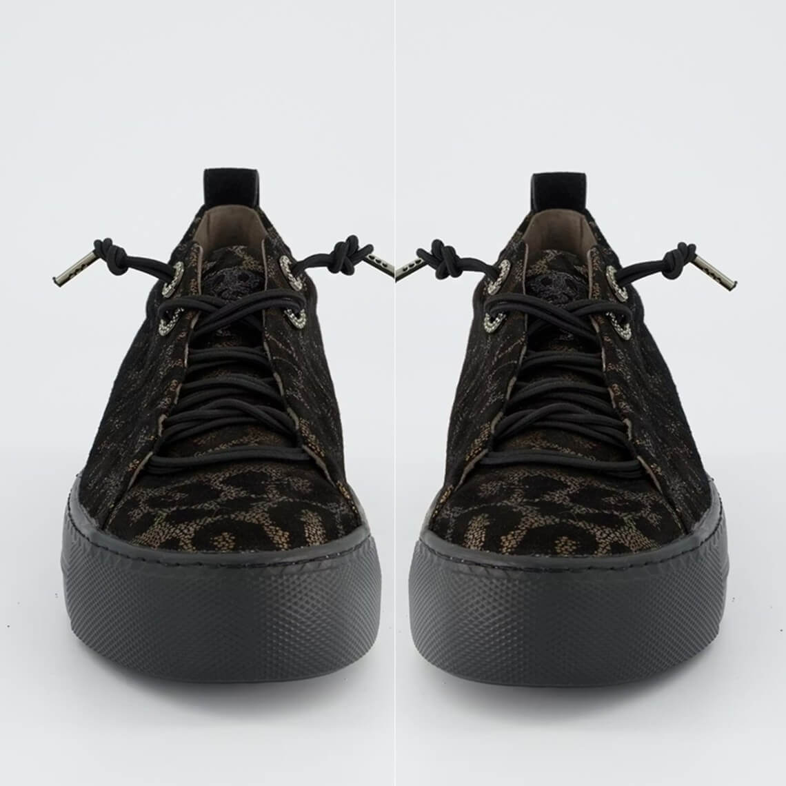 Paul Green 5417 Elastic Laces Glossy Leopard Bronze