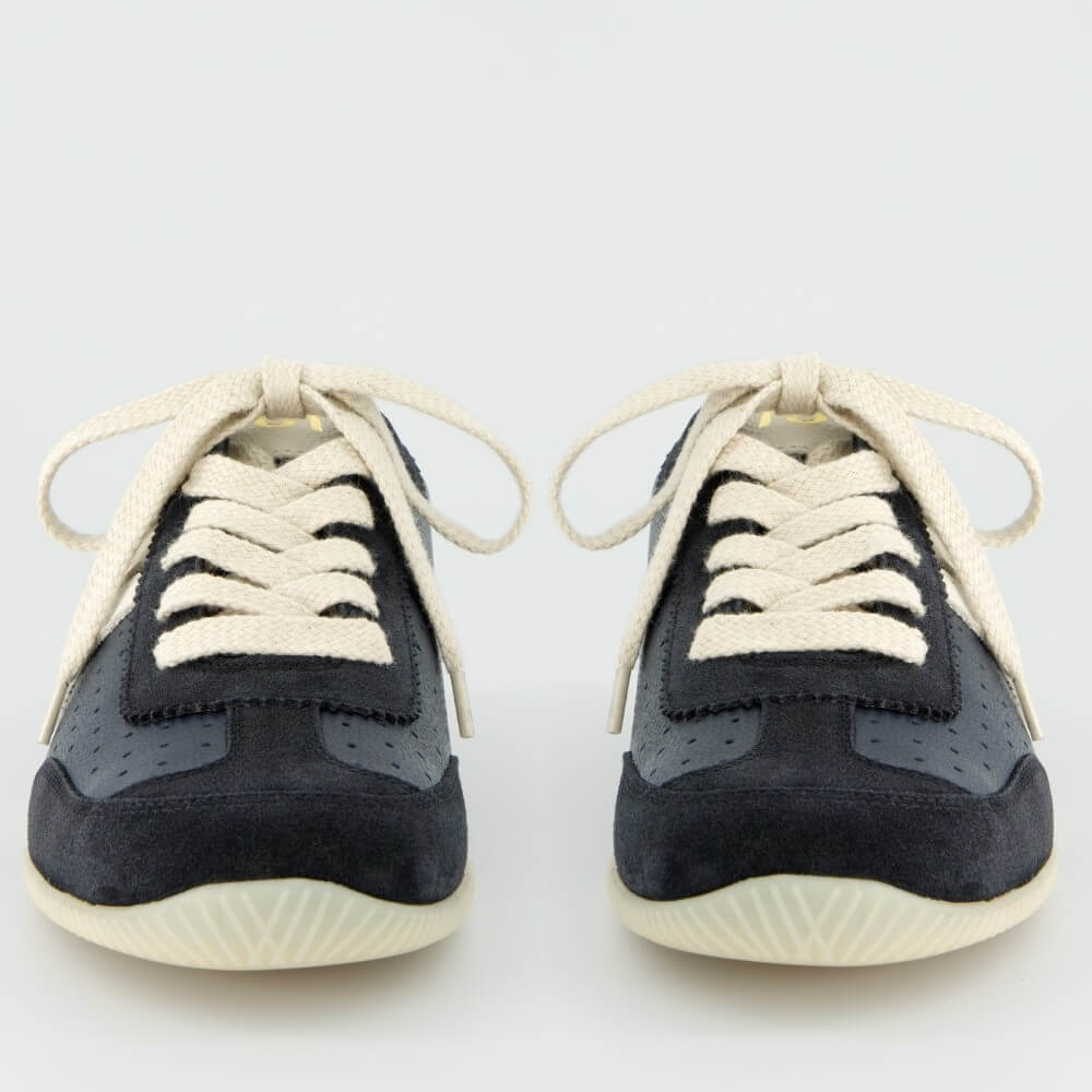 Paul Green 5490 Navy and white sneakers on a light grey background