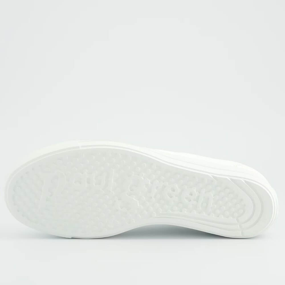 Paul Green Elastic Slip-on Leather Trainers 5529 White Leather