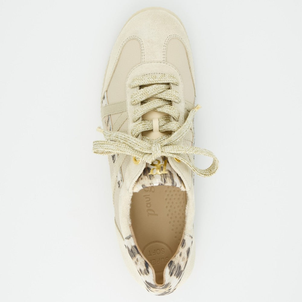 Paul Green 5540 Sneakers Ivory Suede Leather