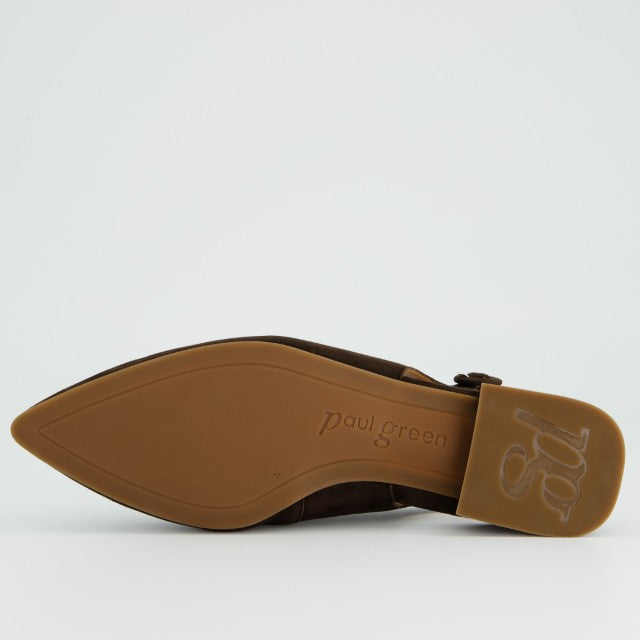 Paul Green 6090 Slingback Brown Suede
