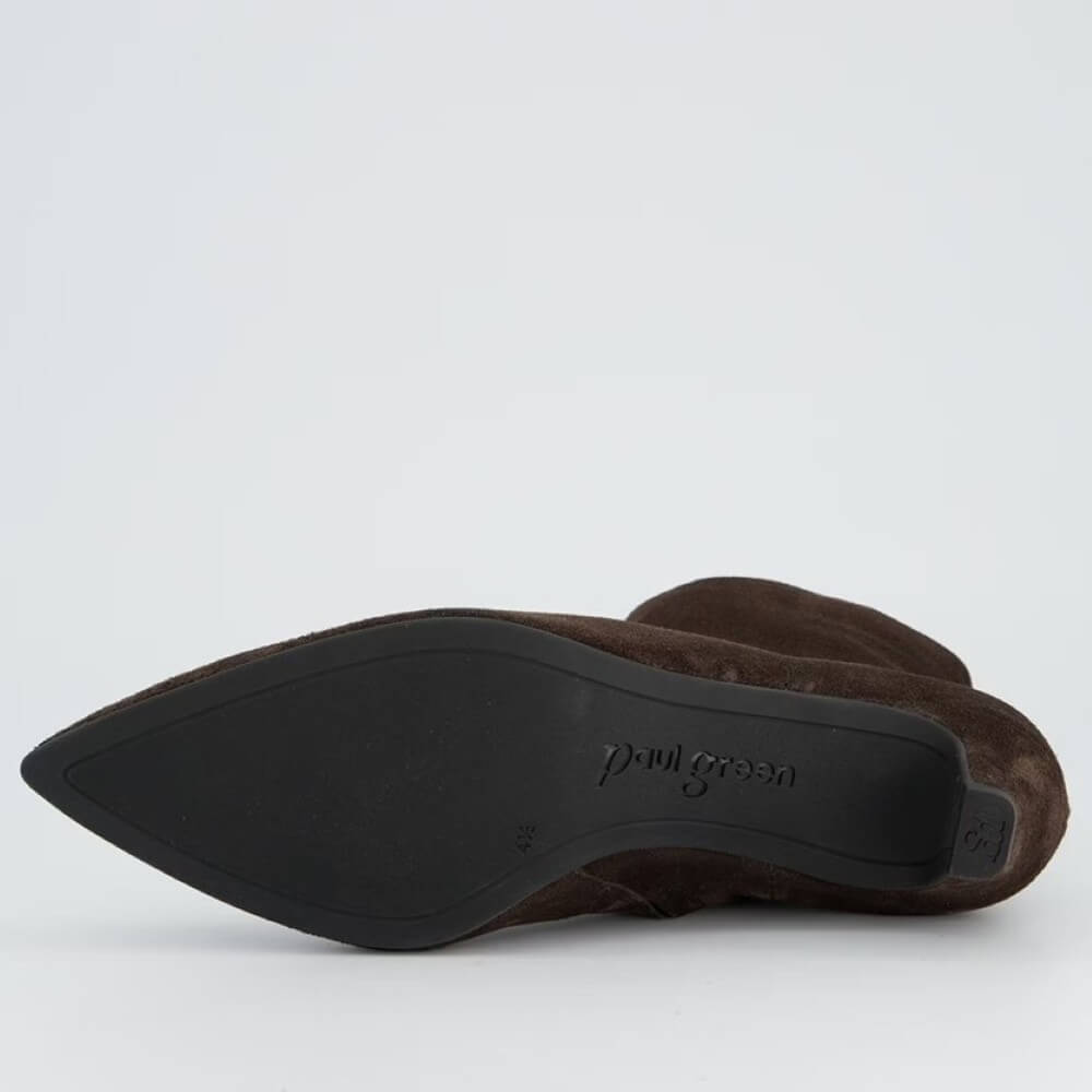 Paul Green 8288 Brown Suede Ankle Boot